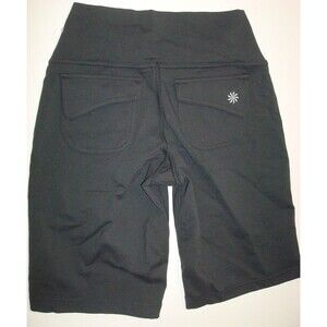 Womens NWT New Athleta XXS 00 Black Bermuda Shorts Yoga Casual Walking